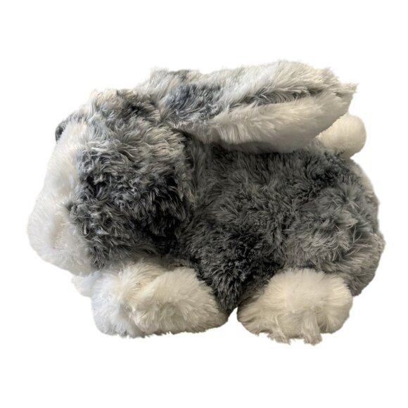 Dan Dee Collectors Choice Gray White Plush Bunny Rabbit 14" Soft Stuffed Animal - Picture 1 of 6